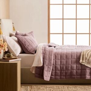 Quince Organic Airy Gauze Box Quilt Set - Fig